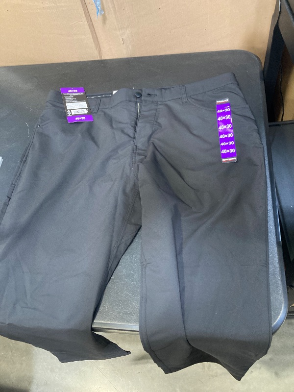 Photo 1 of Kirkland Black Men's Signature 5 Pocket Performance Stretch Pants Size 40x30