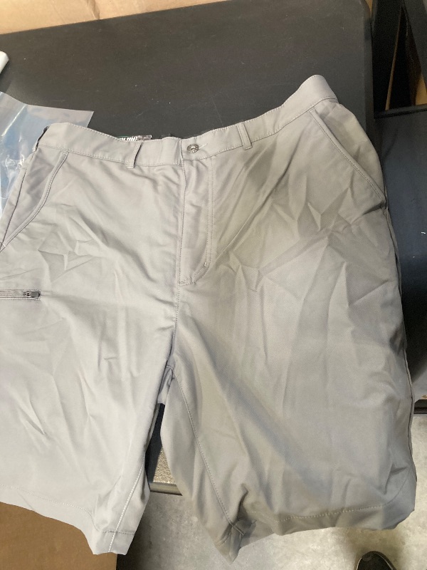 Photo 1 of Gerry Men’s Elastic Waistband UPF 30+ Tech Short (Gray, 38)