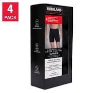 Photo 1 of Men's Kirkland Signature Comfort Fit 4 Pack Stretch Cotton Blend Boxer Brief size small