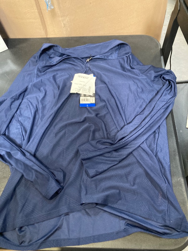 Photo 1 of Gerry Men's Moisture Wicking Active Stretch Long Sleeve Quarter Zip Pullover (US, Alpha, Large, Regular, Regular, Blue)