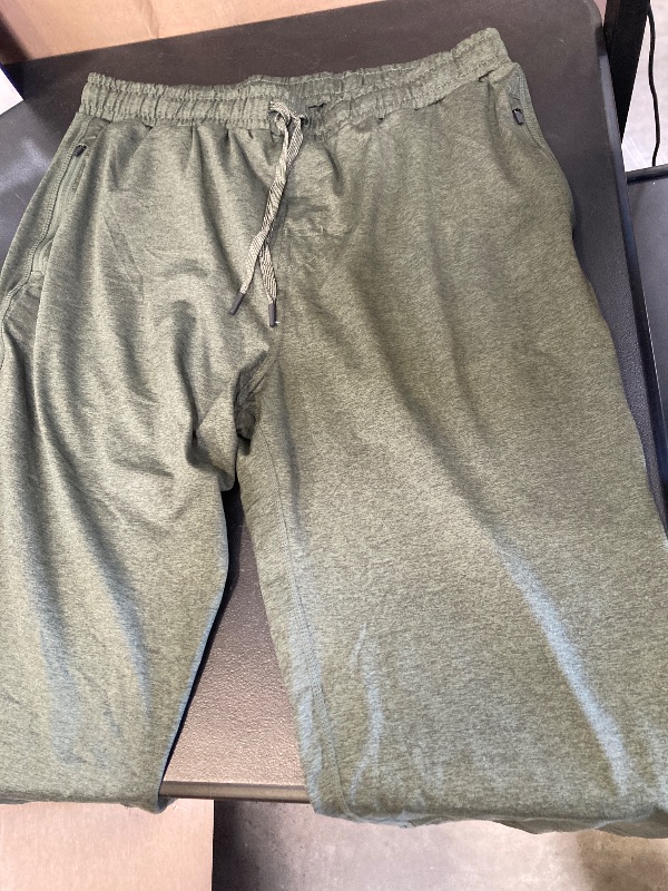 Photo 1 of Kirkland Signature Men's Active Jogger Pants, Green, Size XL 