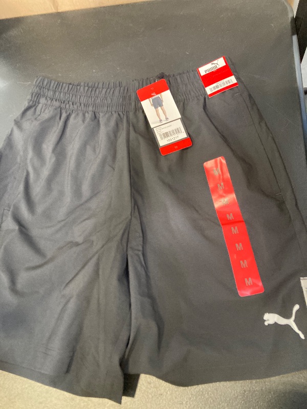 Photo 1 of PUMA Men's Lightweight Active Woven Short (US, Alpha, Medium, Regular, Regular, Black)