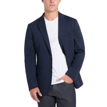 Photo 1 of Kenneth Cole Men's Knit Blazer- MEDIUM NAVY BLUE
