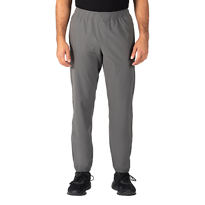 Photo 1 of Soybu Men's Woven Jogger Regular Fit Elastic Waistband Gray Lightweight SIZE MEDIUM