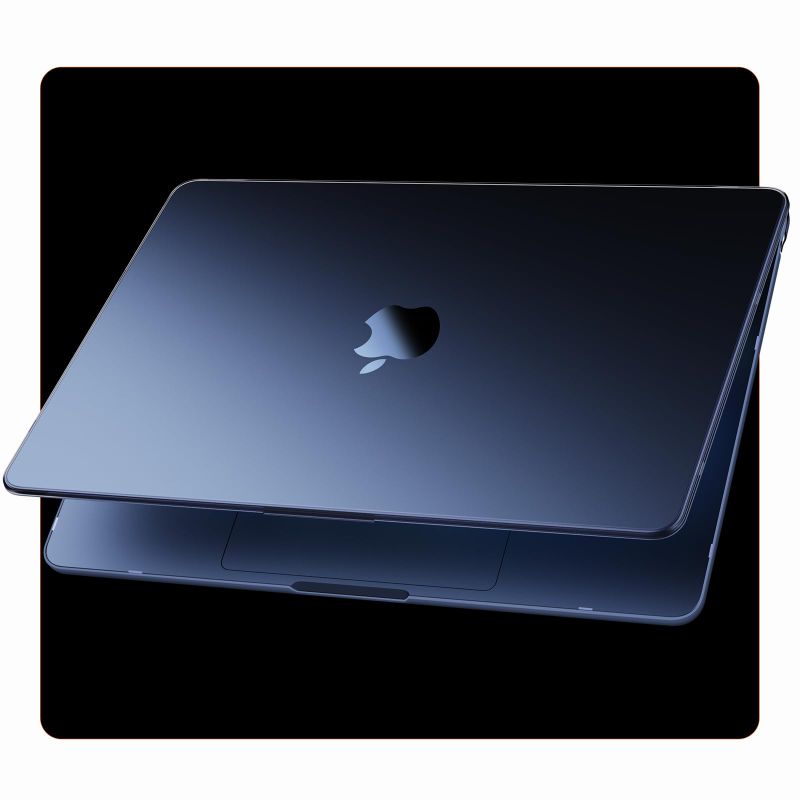 Photo 1 of Soonjet Compatible for MacBook Air 15 inch Case M4 M3 M2 2025 2024 2023 [100% Match Official Color] [Ultra Thin Armor] Protective Hard Shell Matte Cover for Laptop A3241 A3114 A2941 - Midnight Clear