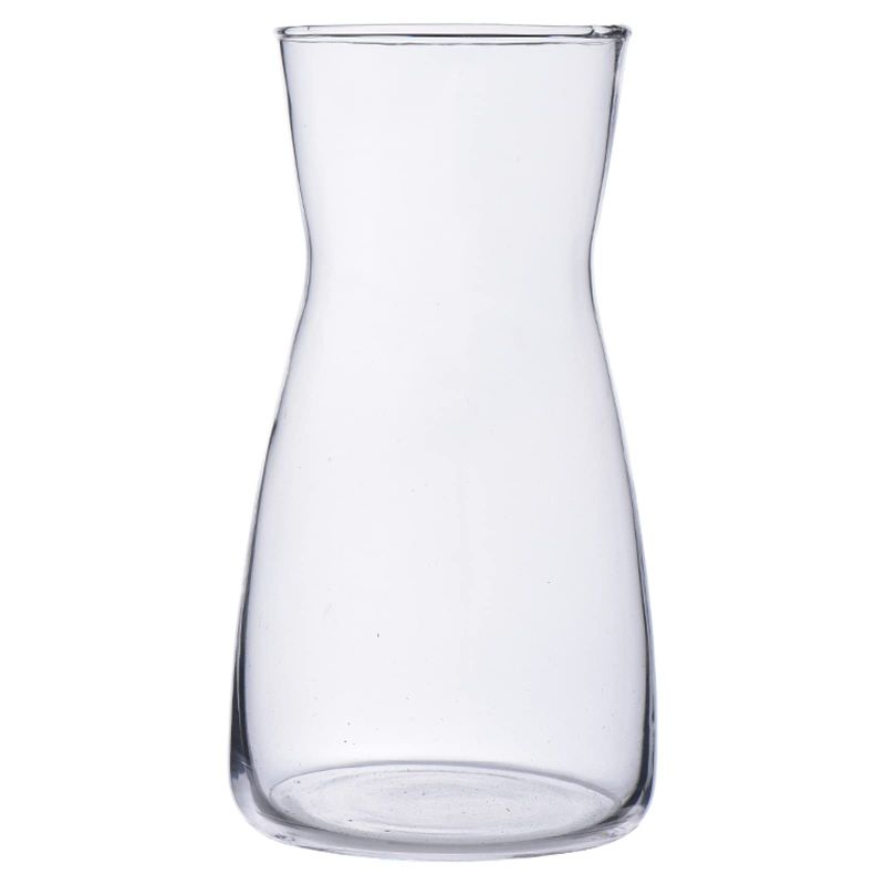 Photo 1 of 8 inch Clear Glass Flower Vases for Centerpiece Table Home Indoor Desk Decor,Ins Modern Boho Style Vase for Wedding Housewarming Gift