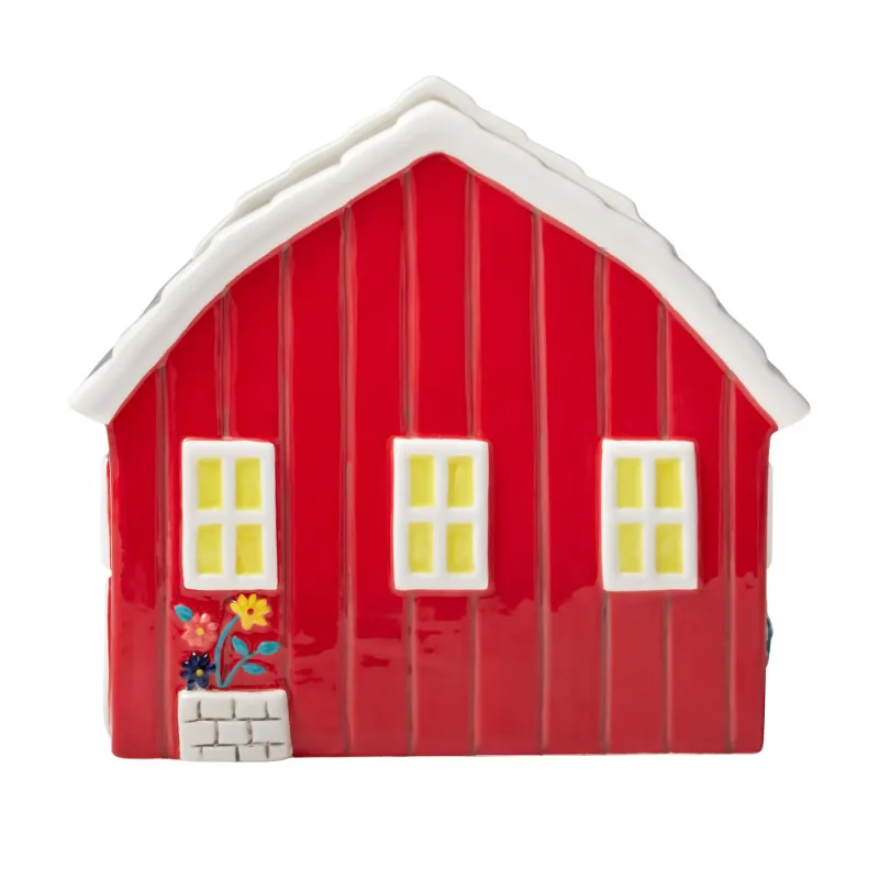 Photo 1 of The Pioneer Woman Red Barn Ceramic Planter
