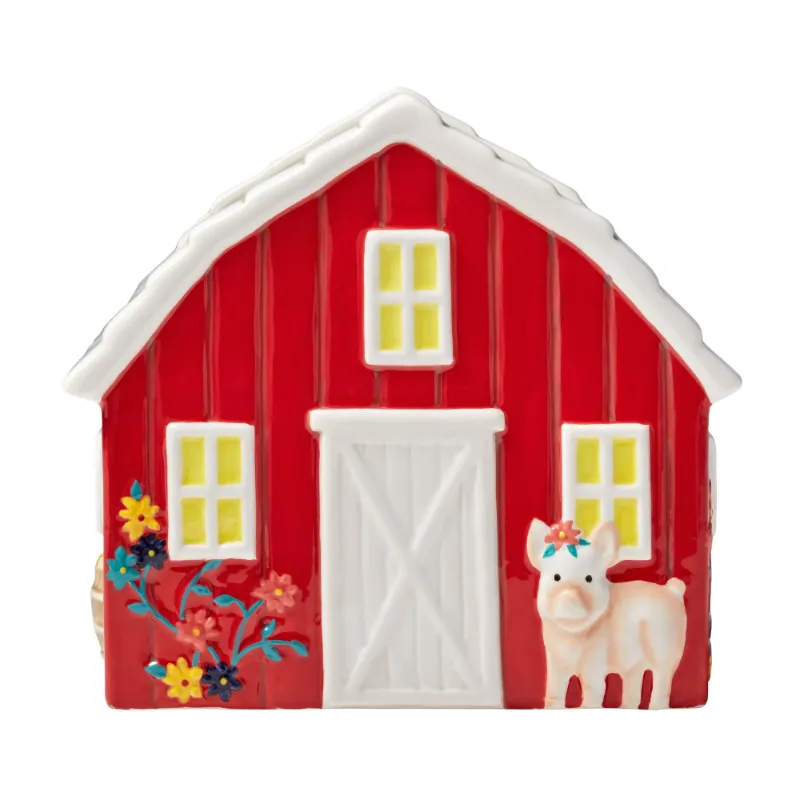 Photo 1 of The Pioneer Woman Red Barn Ceramic Planter
