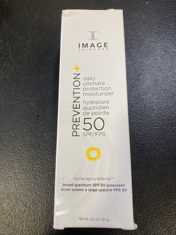 Photo 1 of IMAGE Skincare PREVENTION+ Daily Ultimate Protection Moisturizer, SPF 50 Face Sunscreen Lotion, Zinc Oxide, Blendable with No White Cast, 3.2 oz