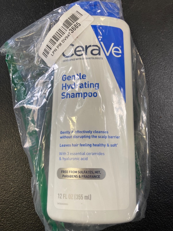 Photo 1 of CeraVe Gentle Hydrating Shampoo, With Ceramides, Niacinamide & Hyaluronic Acid For Soft, Healthy Looking Hair & Scalp, Sulfate Free & Color Safe Shampoo, For All Hair Types, 12 Oz