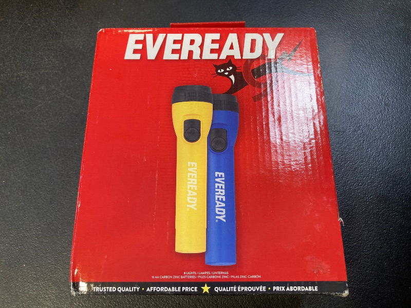 Photo 1 of Eveready LED Flashlight (8-Pack) Bright Reliable Flashlights for General Purpose, Great for Camping, Car, Emergency Storm Power Outage Handheld Flashlight (Batteries Included)