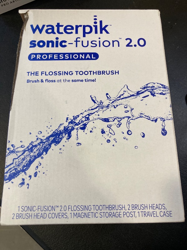 Photo 1 of Waterpik Sonic-Fusion 2.0 Professional Flossing Electric Toothbrush with Water Flosser Combo In One, White SF-04