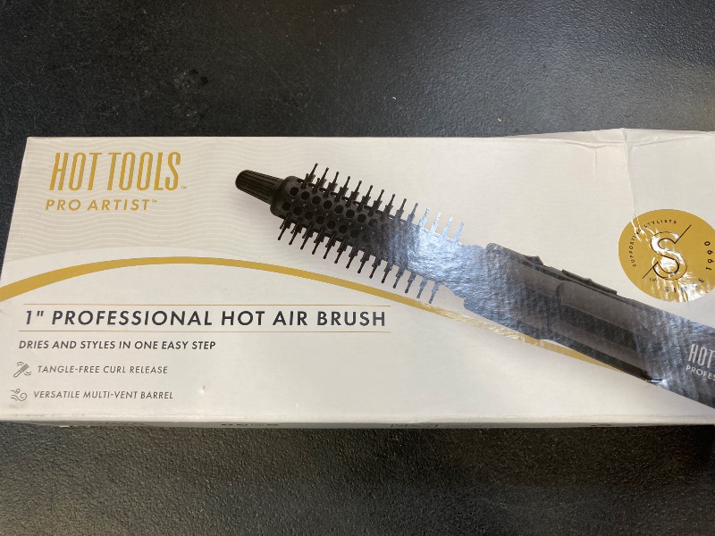 Photo 1 of Hot Tools Pro Artist Hot Air Styling Brush | Style, Curl and Touch Ups (1”) Black