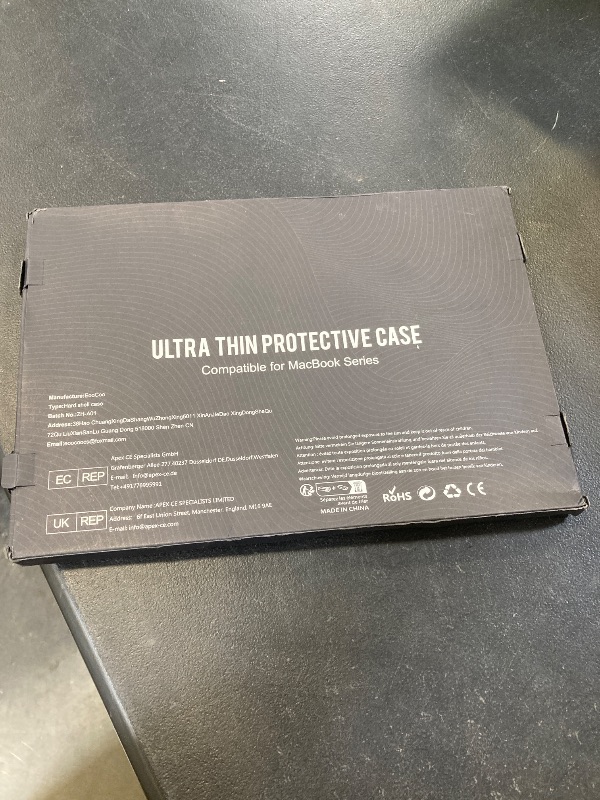 Photo 1 of EooCoo [Ultra Thin Armor] Compatible with MacBook Air 15 inch Case M4 2025 2024 2023 M3 M2 A3241 A3114 A2941, [100% Ultra Clear, No Gaps] Protective Hard Shell with Keyboard Skin, Crystal Clear