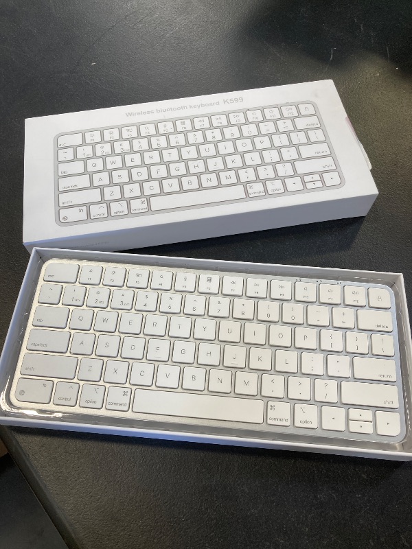 Photo 1 of ULSOU Wireless Keyboard for Mac, Bluetooth/2.4G USB Dual-Channel Connection, Multi Device, Rechargeable Bluetooth Keyboard Compatible with Mac, iPad, iPhone