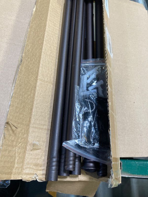 Photo 1 of Authandis 5/8 Inch Diameter Curtain Rod With Brackets,Bronze Splicing Stainless Steel Heavy Duty Drapery Curtain Rod 30 to 88"