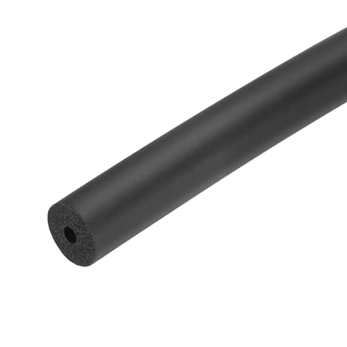 Photo 1 of MECCANIXITY Pipe Insulation Foam Tube 1/8" ID x 1/2" OD 3ft Foam Tubing Heat Insulated Pipe for AC Unit Handle Grip Water Pipe Freeze Protection - 3.5x13mm/Black