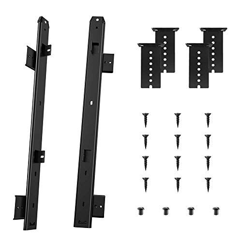 Photo 1 of FRMSAET Heavy Duty 18 inches Thickness Steel Construction Ball Bearing Keyboard Slides Keyboard Drawer Slides Tray Accessories Cabinet Furniture Hardware Rails (18 inches, Black)