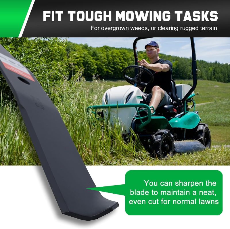 Photo 1 of Timecutter 42 inch Blades for 42" Deck Toro SS4235 Z4235 Z4200 SS4260 SS4200 Timecutter Zero Turn Mower Replace 110-6568-03 (2 Pack)
