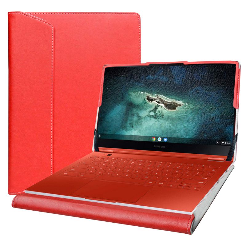 Photo 1 of Alapmk Protective Case for 13.3" Samsung Galaxy Book3 360/Galaxy Chromebook 13/XE930QCA/Galaxy Book Flex 13/NP930QCG/Galaxy Book Pro 13/NP930XDB - Red