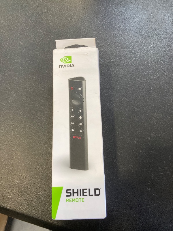Photo 1 of NVIDIA SHIELD Remote; Voice Search, Motion-Activated, Backlit Buttons, Customizable Menu Buttons, and IR Blaster to Control your TV