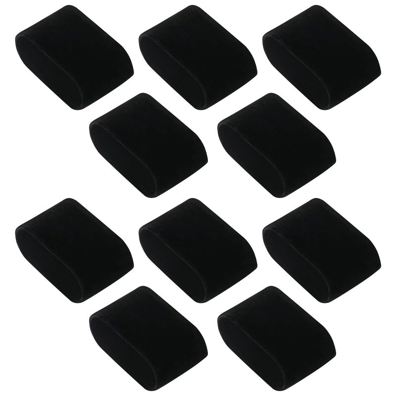 Photo 1 of sansheng 10 Pack Velvet Bracelet, Watch Pillow Jewelry Exhibition (black)