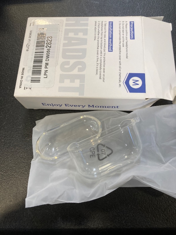 Photo 1 of MHYALUDO for Airpods 3rd Generation Case Cover, Clear Soft TPU Transparent Military Grade Shockproof Protective Case with Cleaning Pen for Apple Airpods 3 Charging case 2021, Clear White
