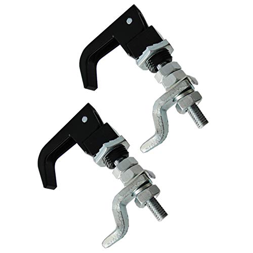 Photo 1 of 2PCS Black Powder Coated Lift and Turn Compression Latch, Adjustable Grip¡­