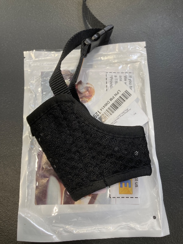 Photo 1 of Mayerzon Dog Muzzle, Puppy Soft Mesh Muzzle for Small Medium Large Dogs Chihuahua Poodles Beagle Dachshund Corgis Labrador for Biting Chewing Grooming That Allows Panting Drinking(S, Black)