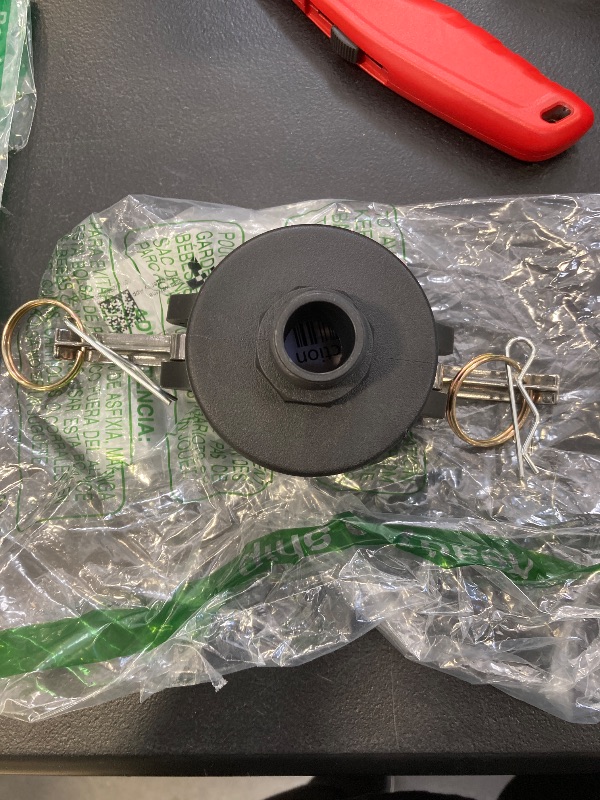 Photo 1 of IBC Tote Fittings for 275 330 Gallon Tote Tank, IBC Tote Adapter Suitable for 3/4 inch Male Garden Thread