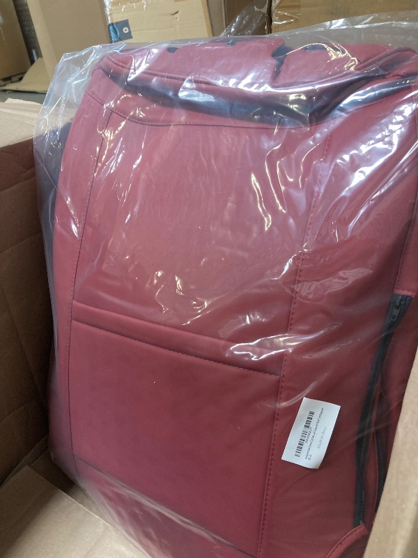 Photo 1 of 2 Packs Car Seat Covers Leather Car Seat Covers Universal Seat Covers for Car, SUV,Truck (Burgundy)
