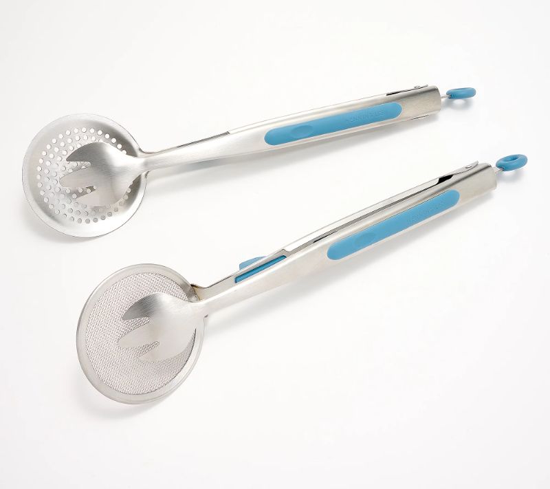 Photo 1 of Henning Lee Set of 2 Multi Use Strainer Tongs

