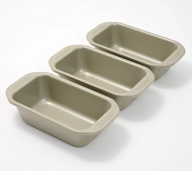 Photo 1 of Carla Hall Sweet Heritage Set of 3 Mini Breadwinner Loaf Pans