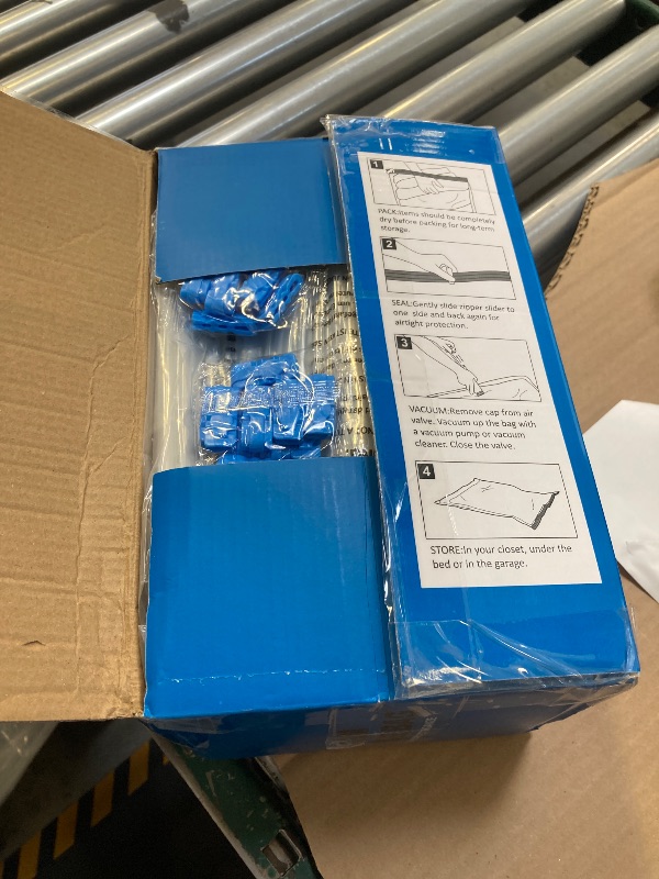 Photo 1 of 20 Pack Vacuum Storage Bags, Space Saver Bags (4 Jumbo/4 Large/4 Medium/4 Small/4 Roll) Compression for Comforters and Blankets, Sealer Clothes Storage, Hand Pump Included