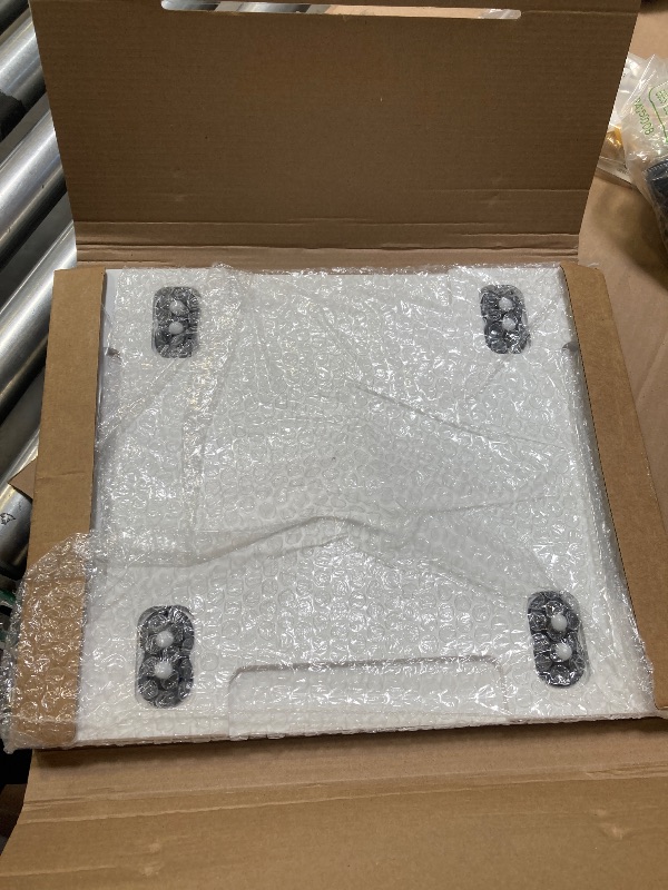 Photo 1 of Appliance Slider 360° Rolling Tray for Coffee Maker- Bamboo Coffee Pot Slider Tray Countertop Rotation Sliding Tray with Wheels, Small Appliances Mat White (Medium13.9"×11.6")