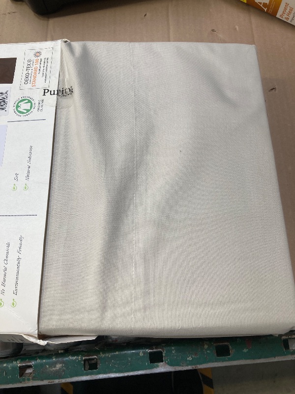 Photo 1 of Linen Closet Luxury Cotton 400 Thread Count Ultimate Cotton Percale 4-Piece Sheet Set, Full, Beige