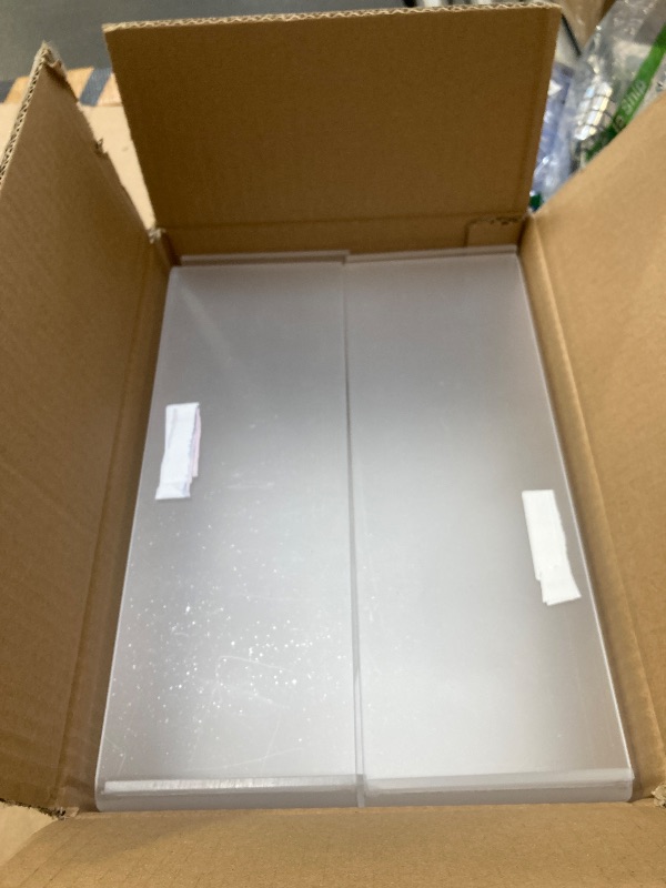 Photo 1 of Soaoo 4 Pcs Large Clear Acrylic Riser for Display Acrylic Shelf Riser Jewelry Stand Retail Desktop Display Stand for Cupcake, Collectibles, Organize, Decor(13 x 4.5 x 6 Inches)