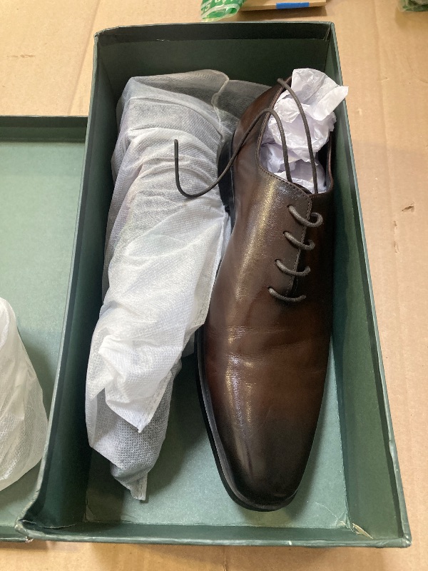 Photo 1 of Men's Dress Shoes Oxford Formal Leather Shoes for Men 9.5US Dark Brown