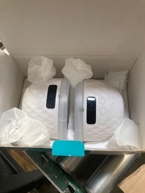 Photo 1 of Paruu P10 Hands-Free Breast Pump Wearable, 338mmHg Strong Suction, Low Noise, 4 Modes & 9 Levels,19/21/24/28mm Insert/Flange, 2 Pack (White)