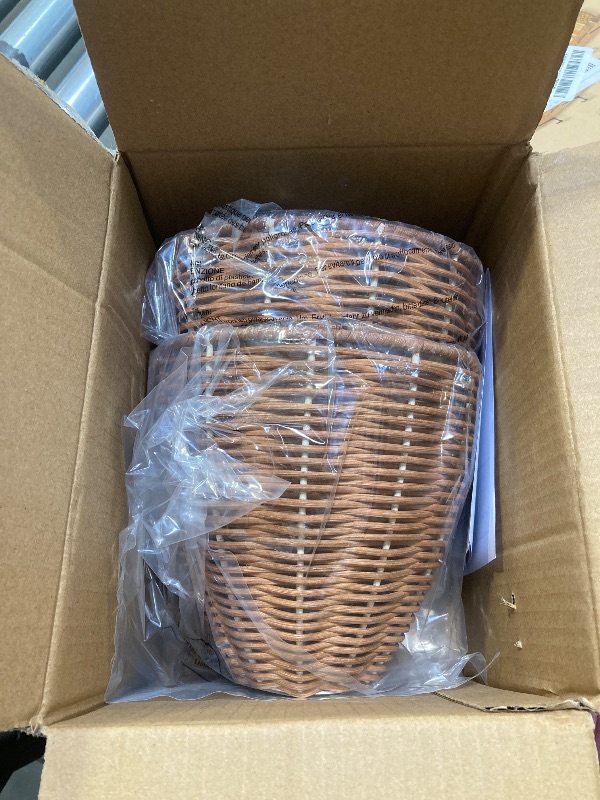 Photo 1 of Wicker Lampshades Set of 2,Boho Barrel Design Woven Lampshade for Floor Lamps, Chandelier, Wall Sconces Vintage Hanging Home Decor Retro Lampshade