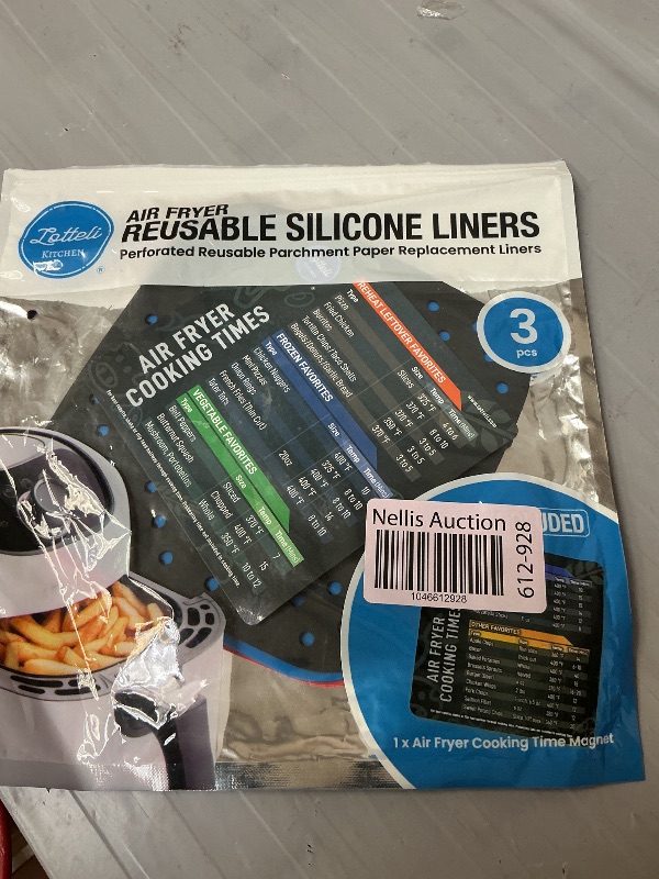 Photo 1 of Reusable Air Fryer Liners 3 Pack for 2QT - 6.5" Square Silicone Airfryer Liner - Easy to Clean Air Fryer Accessories As Seen on the Today Show - Dishwasher Safe Non-Stick Parchment Paper Replacement