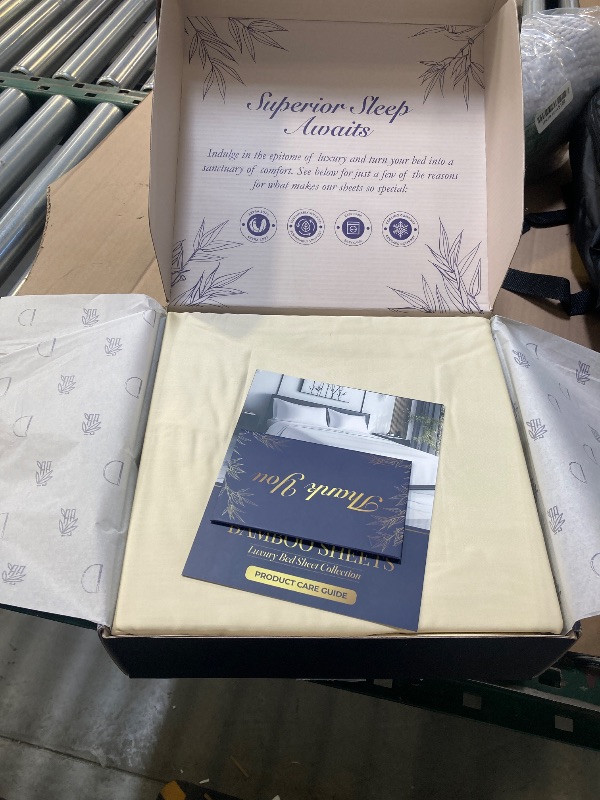 Photo 1 of DECOLURE 100% Viscose Derived from Bamboo Sheets King Size 4pcs - Ultra Soft & Luxuriously Cooling, 17" Deep Pocket, Double Stitching, Perfect for Hot Sleepers - King Bed Sheets (Creme)