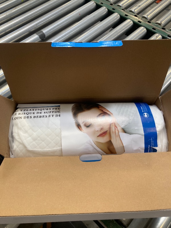 Photo 1 of EPABO Contour Memory Foam Pillow Orthopedic Sleeping Pillows, Ergonomic Cervical Pillow for Neck Pain - for Side Sleepers, Back and Stomach Sleepers, Free Pillowcase Included (Firm & Standard Size