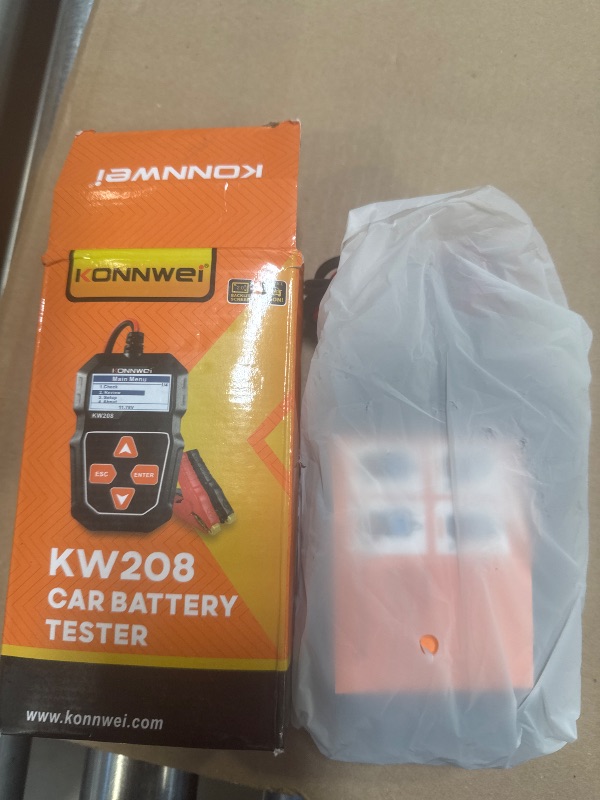 Photo 1 of KONNWEI KW208 12V Car Battery Tester, 100-2000 CCA Load Tester Automotive Alternator Tester Digital Auto Battery Analyzer Charging Cranking System Tester for Truck Marine Motorcycle SUV Boat