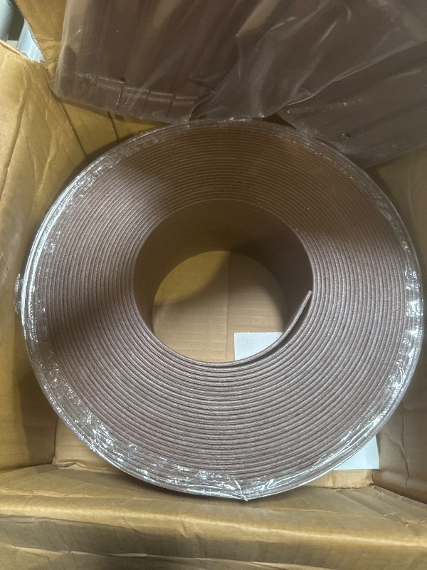 Photo 1 of AGTEK 60FT Plastic Landscape Edging Coil Kit, 4 inch High Terrace Board Garden Edging Border with 18 Stakes