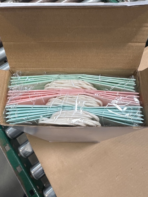 Photo 1 of Skyygemm 32 Pcs Paper Gift Bags Bulk with Handle, 6.3 x 3.2 x 8.6 Inch Assorted Colors Kraft Goodie Gift Wrap Bags for Birthday Party Favor Decor(Pastel Color)