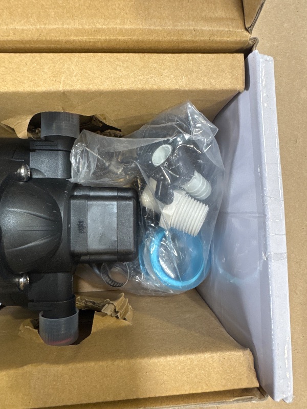 Photo 1 of WASSERMANN Water Pressure Diaphragm Pump 115V AC 4.0 GPM 45PSI,Self-priming Booster Pump with Power Plug, for Kitchen Bathroom RV Marine, Yacht Garden