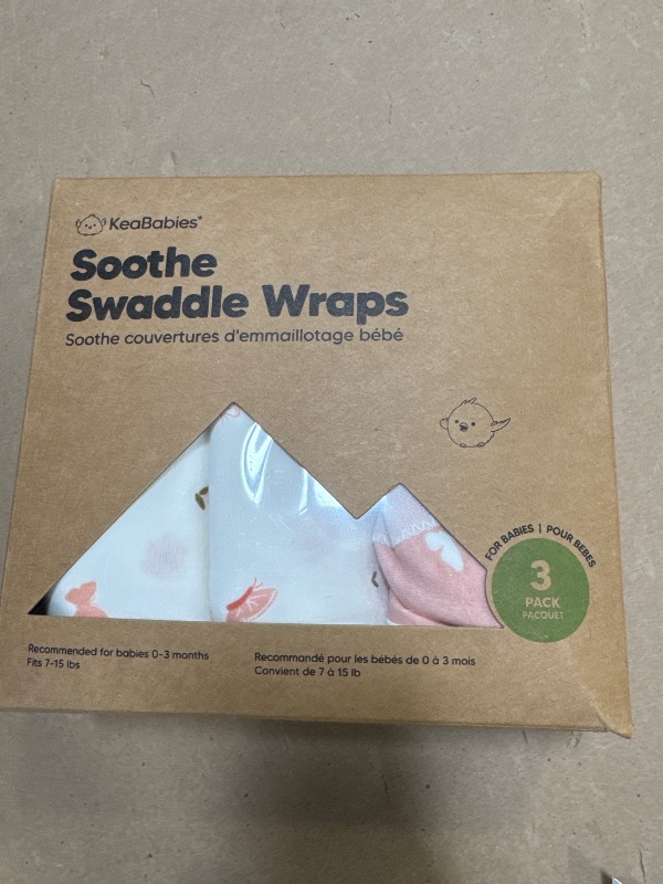Photo 1 of 3-Pack Organic Baby Swaddle Sleep Sacks - Swaddles for Newborns, Infant 0-3 Months, Baby Girls, Boys, Soft & Snug Newborn Sleep Sack, Nursery Swaddling Blankets (Butterflies)