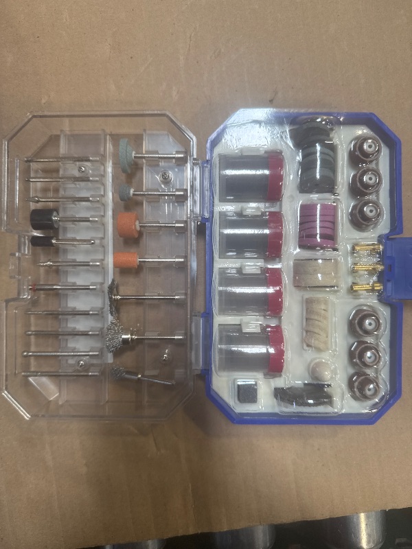 Photo 1 of HARDELL Rotary Tool Accessories, 227pcs Power Rotary Tool Accessories Kit, 1/8"(3.2mm) Diameter Shanks, Universal Fitment for Easy Cutting, Polishing, Sanding, Carving, Grinding, Engraving