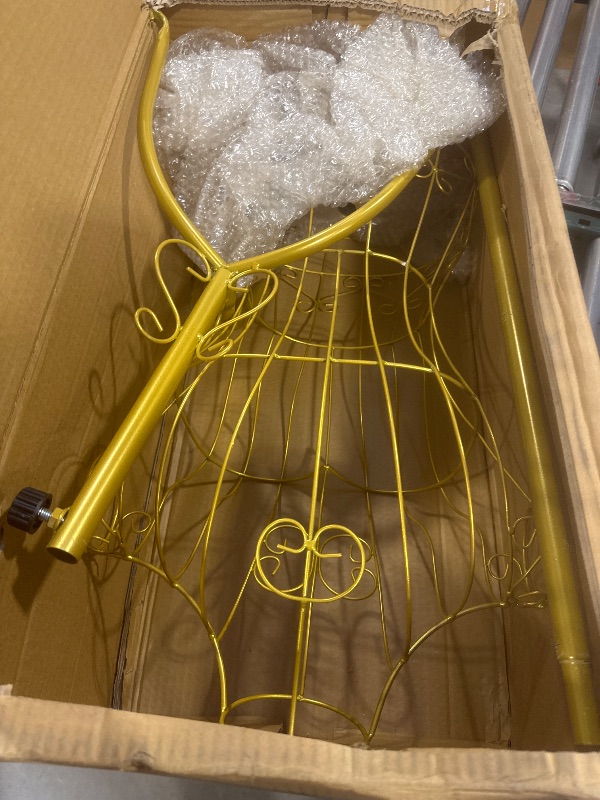 Photo 1 of Female Gold Metal Steel Wire Mannequin Dress Form for Sewing Display